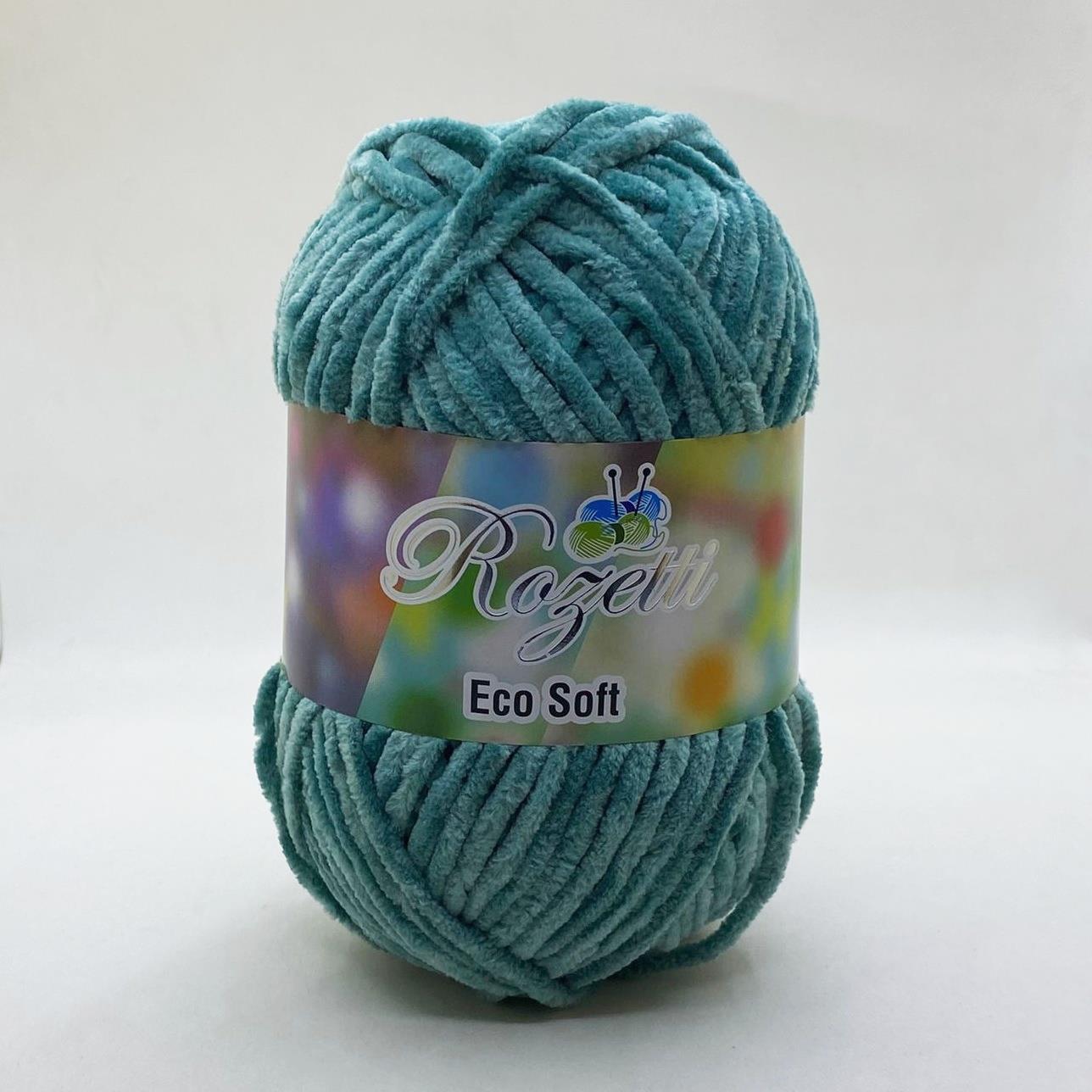 Rozetti Eco Soft İhraç Fazlası Ucuz Kadife İplik Azur