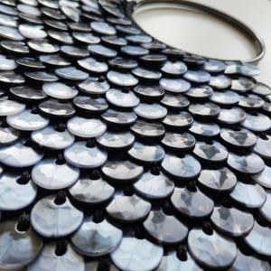 Sedef Görünümlü Plastik Çanta Ve Aksesuar Pulu  20 MM  +/- 140 Adet - 100 Gr Beyaz