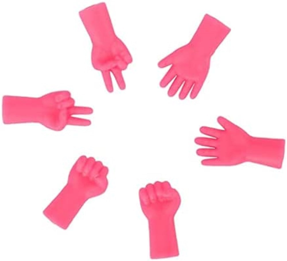 Şiş Başlığı | Silikon El Model Pembe