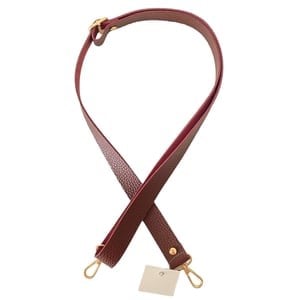 Sürgü Tokalı Ayarlanabilir Çanta Askısı 135 cm* 3 Cm Bordo Renk Altın Kancalı