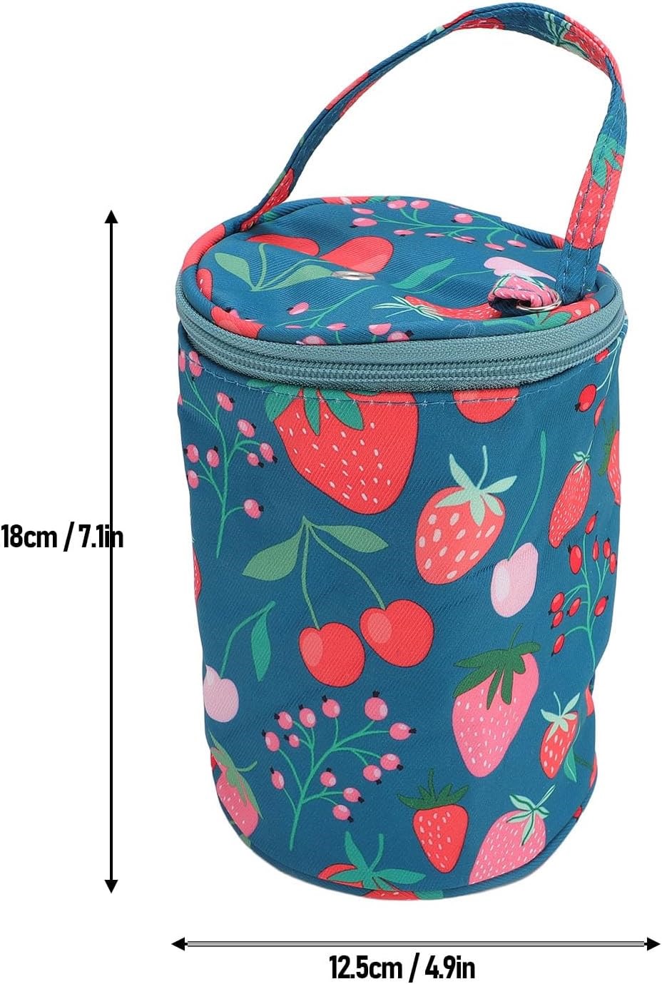 Yumak Çantası 12.5 x 18 Cm Mini Boy LE13 Çilekli Organizer Çanta