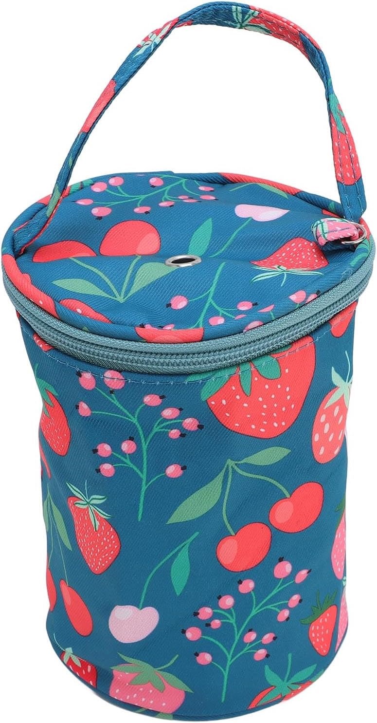 Yumak Çantası 12.5 x 18 Cm Mini Boy LE13 Çilekli Organizer Çanta