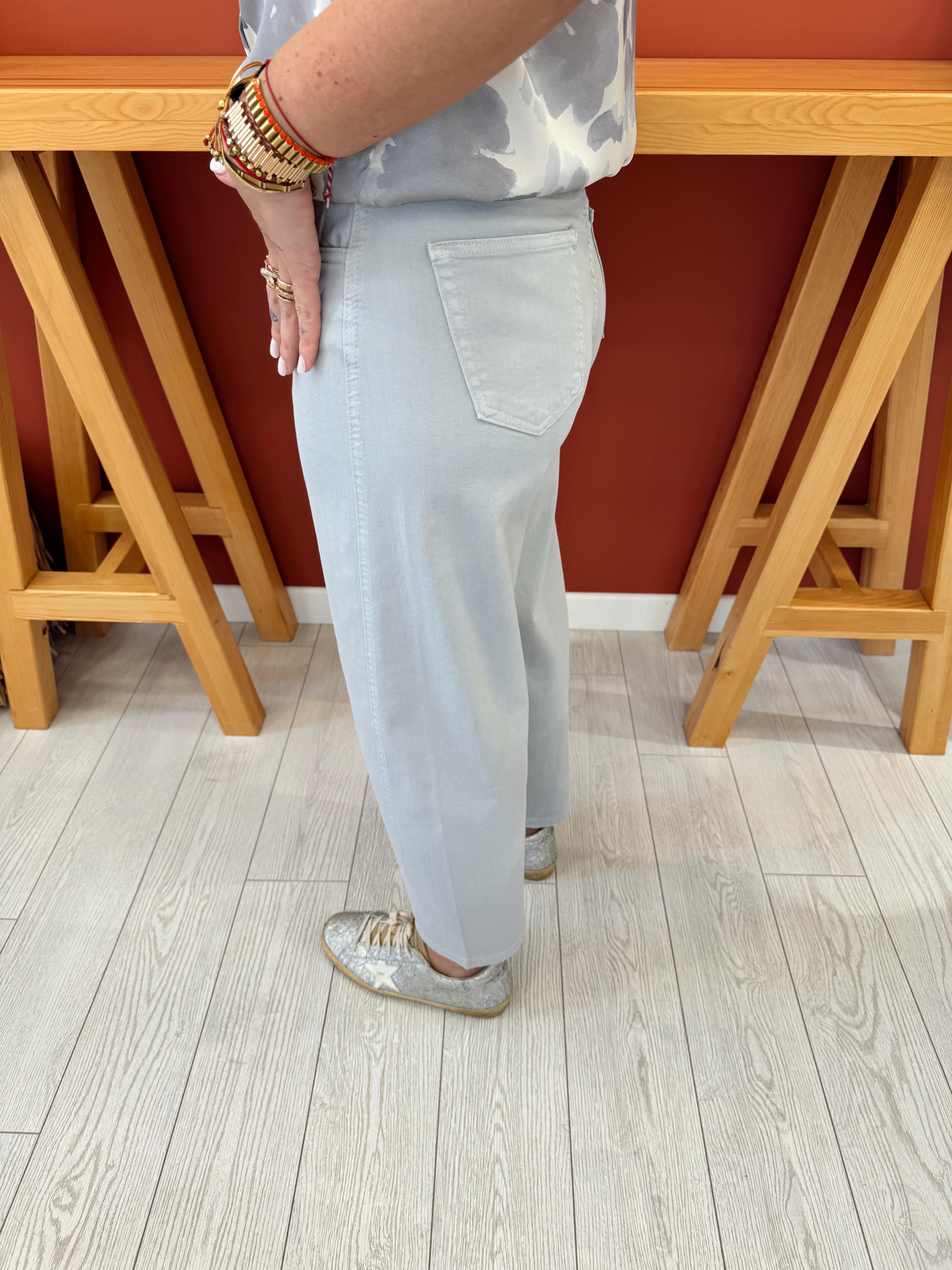 Orjinal Marka Binici Model Likralı Gri Jean Pantolon