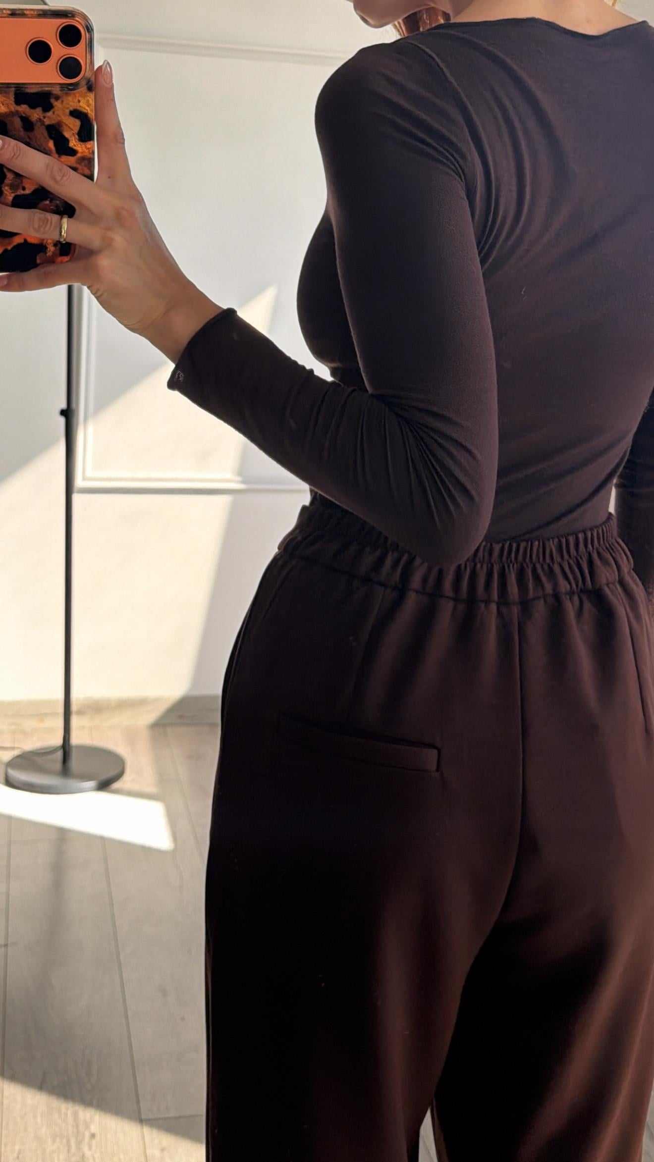 Beymn Kahve   Bilek Çıtçıtlı Modal Pantolon 