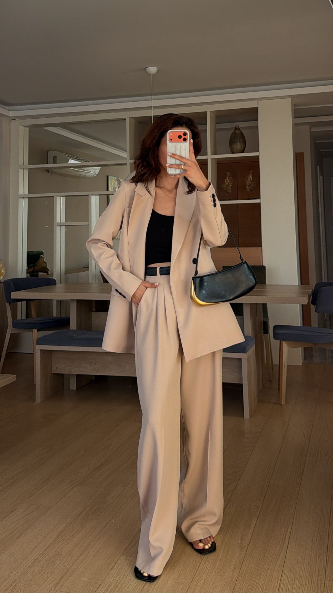 CAPPUCCINO PİLE DETAY  PALAZZO TAKIM ELBİSE2
