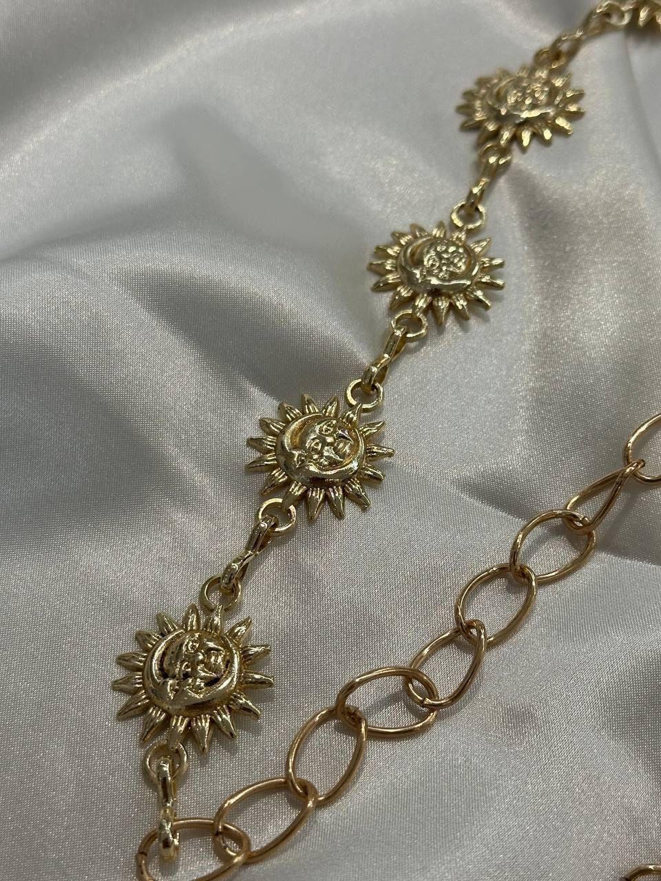 Güneş Desen Gold Kemer