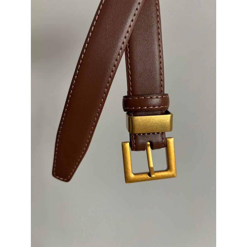 İthal Leather Kahve Kemer