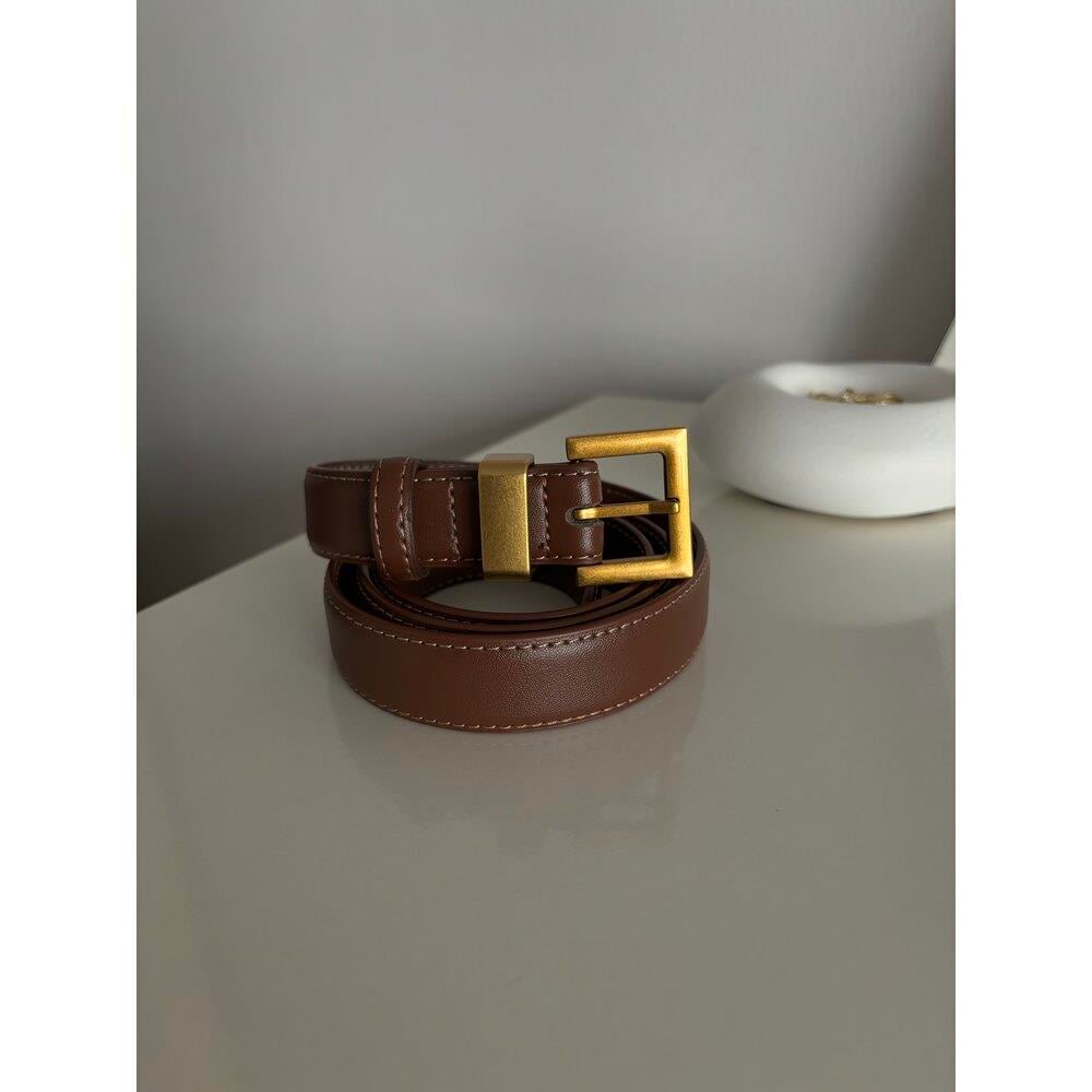 İthal Leather Kahve Kemer