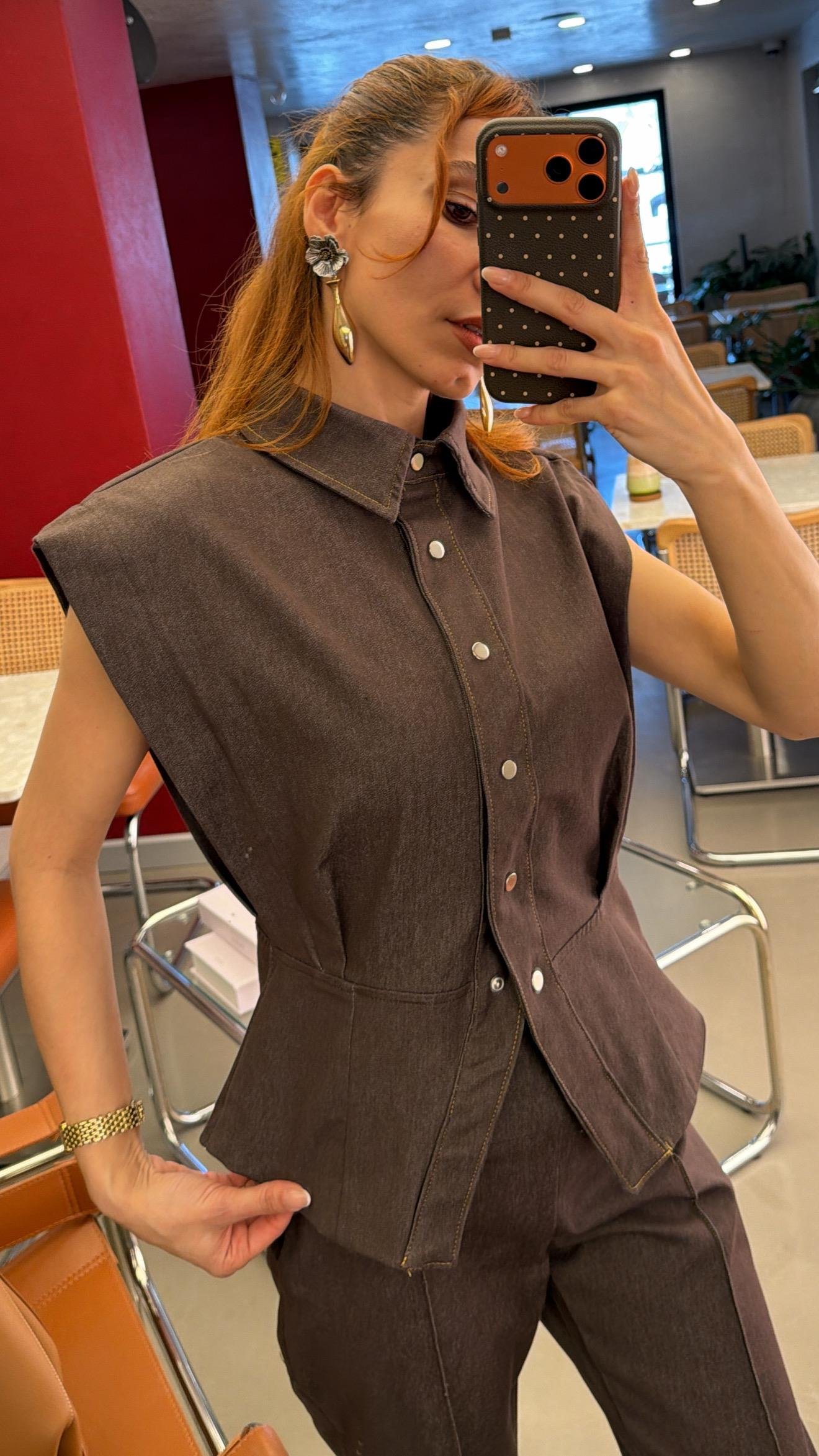 Kahve  Denim Takım 