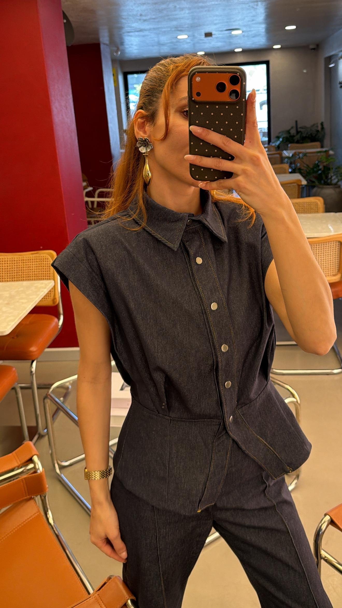 Lacivert Denim Takım 