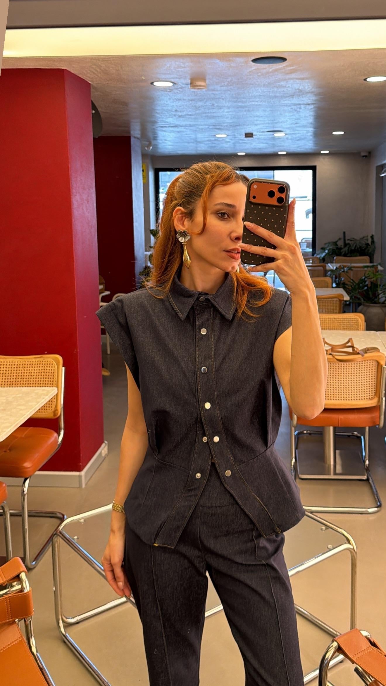 Lacivert Denim Takım 