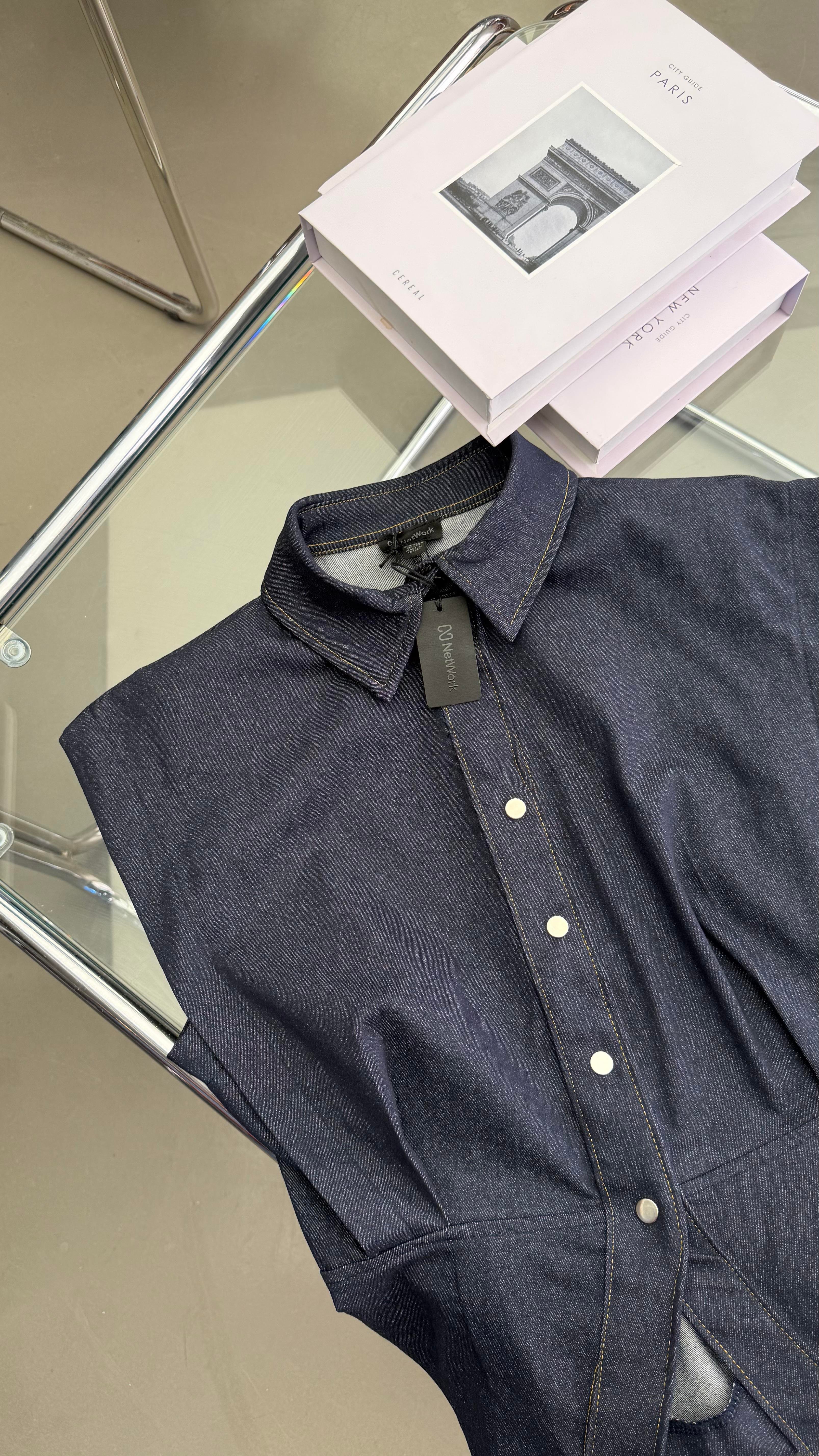 Lacivert Denim Takım 