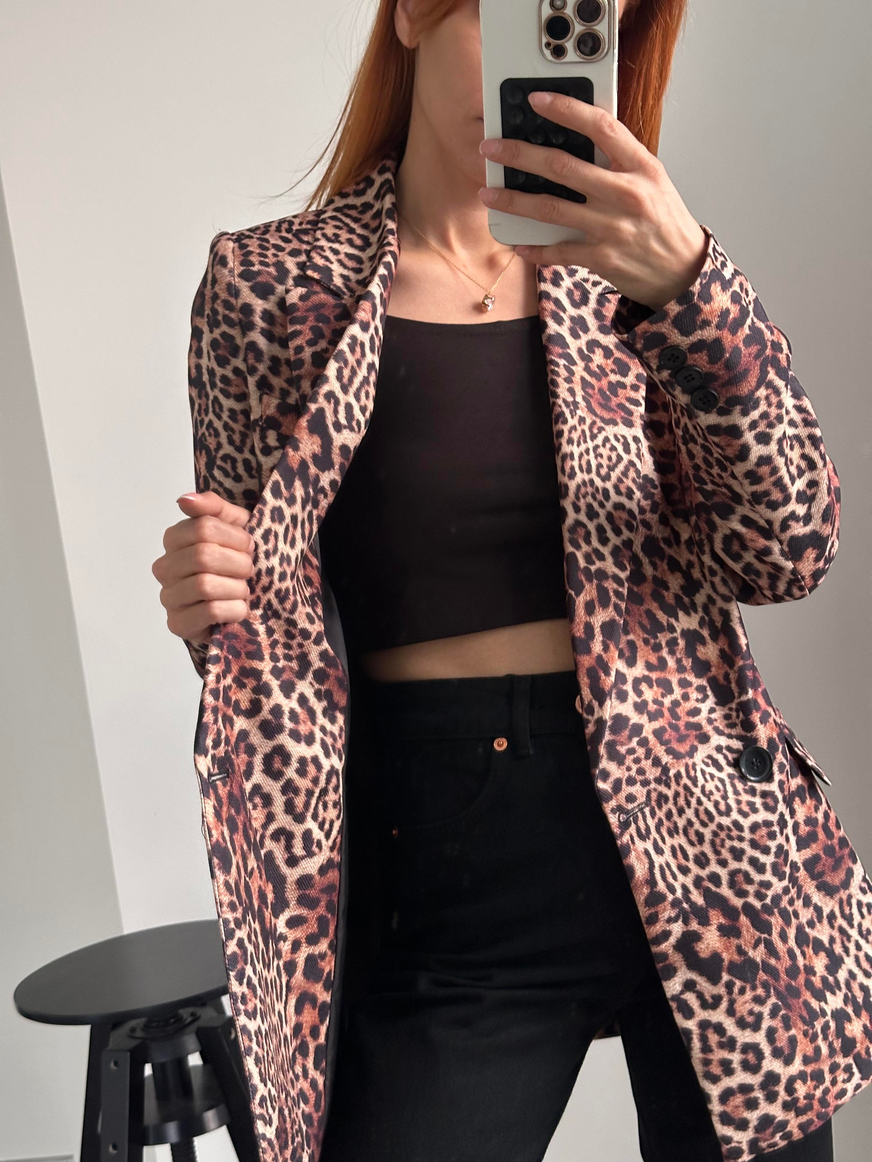 Leopar Desenli  Blazer Ceket 2