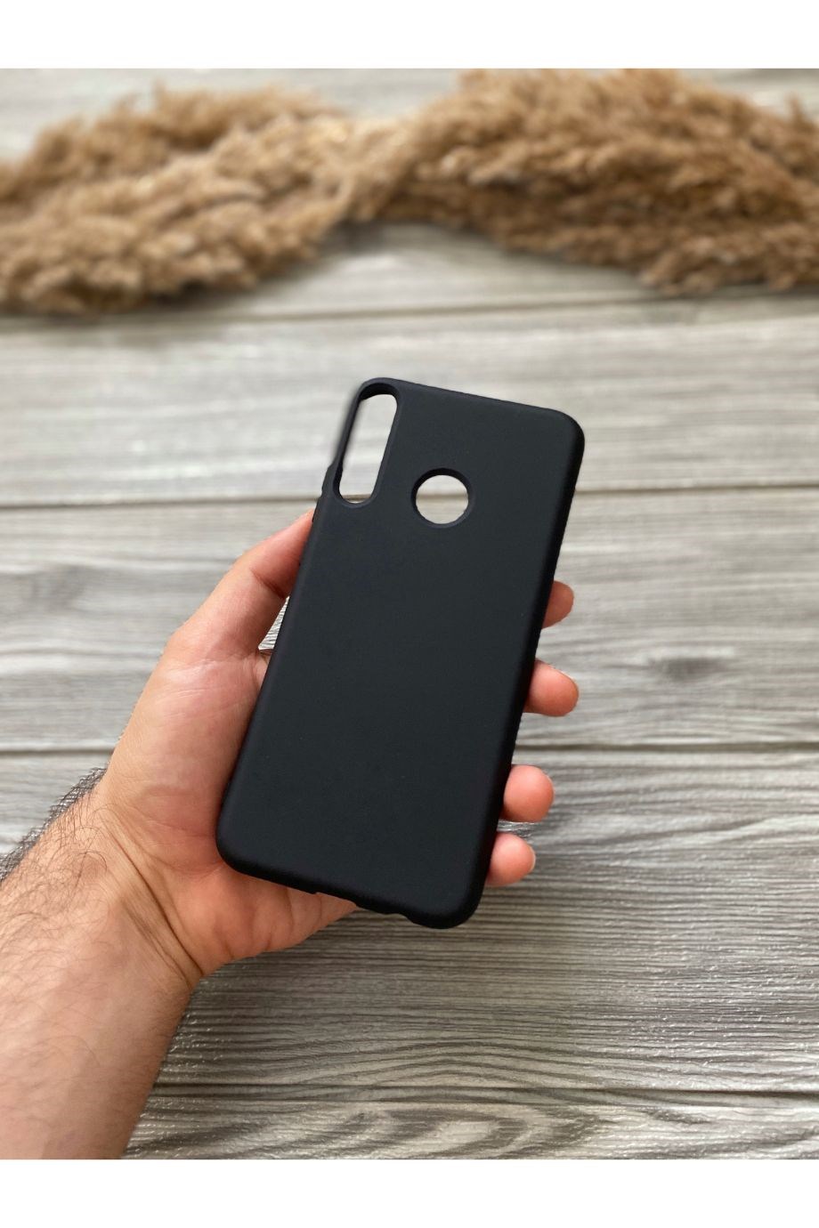 Huawei P40 Lite E Siyah Lansman Kılıf