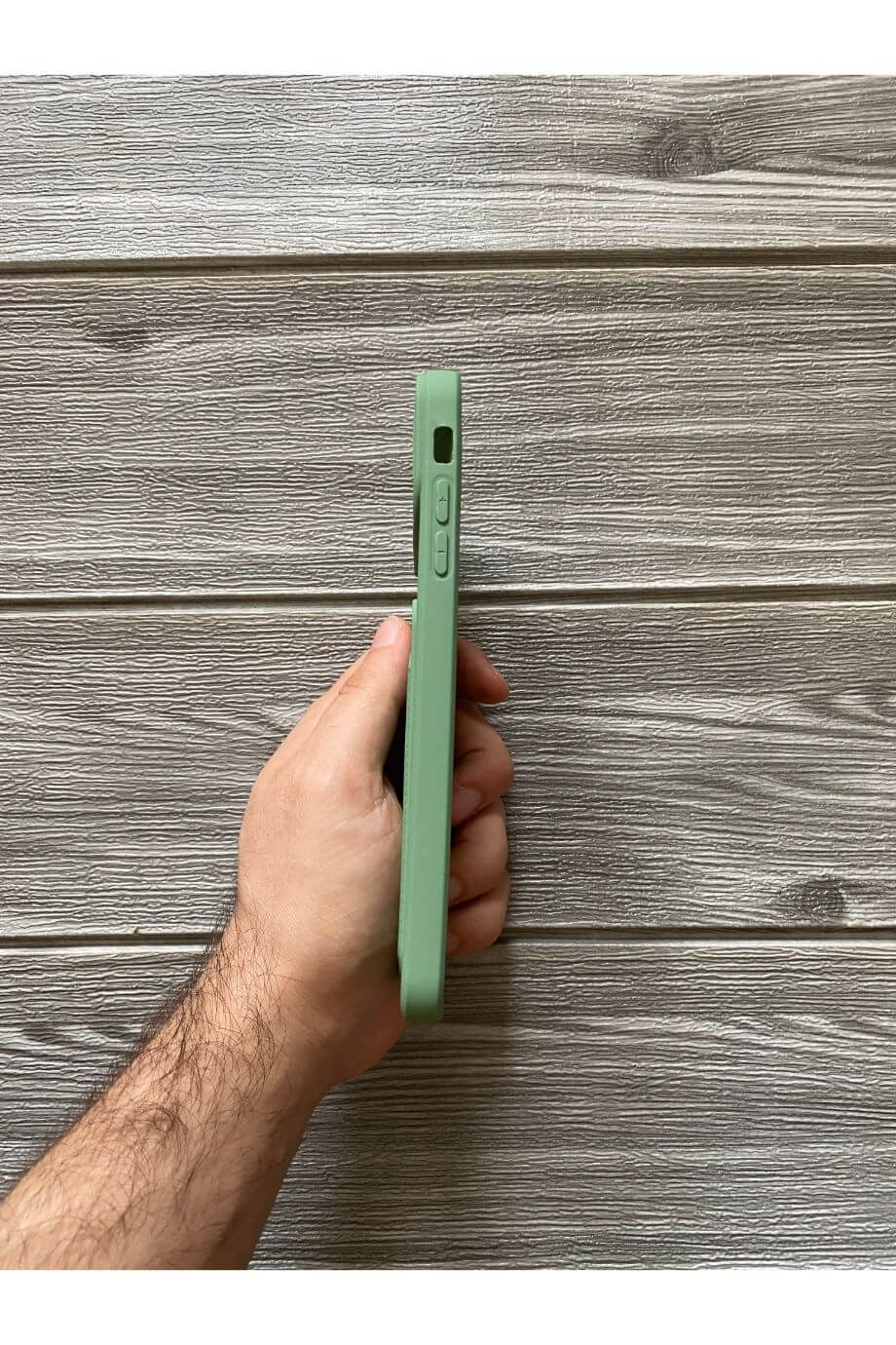 iPhone 6 Plus / 6s Plus Fıstık Yeşili Kart Bölmeli Sürgülü Kılıf