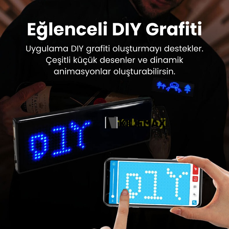 Ledli Yaka Kartı (9x3cm)