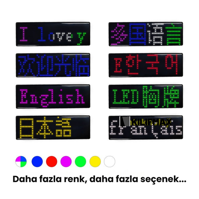 Ledli Yaka Kartı (9x3cm)