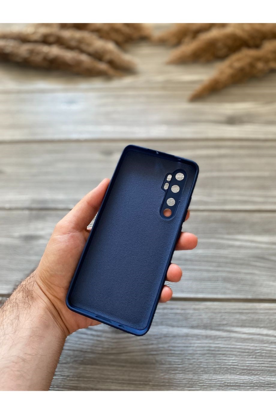 Mi Note 10 Lite Koyu Mavi Kamera Korumalı Lansman Kılıf