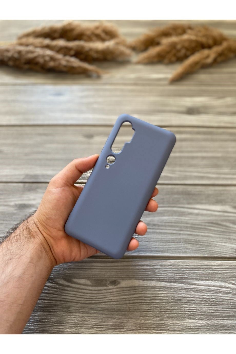 Mi Note 10 / Note 10 Pro Koyu Gri Lansman Kılıf