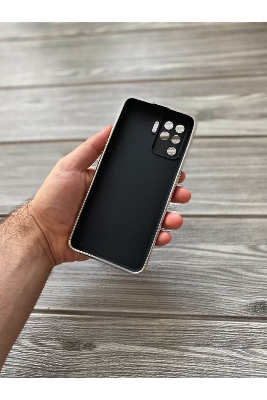 Oppo Reno 5 Lite Siyah Premium Silikon Kılıf