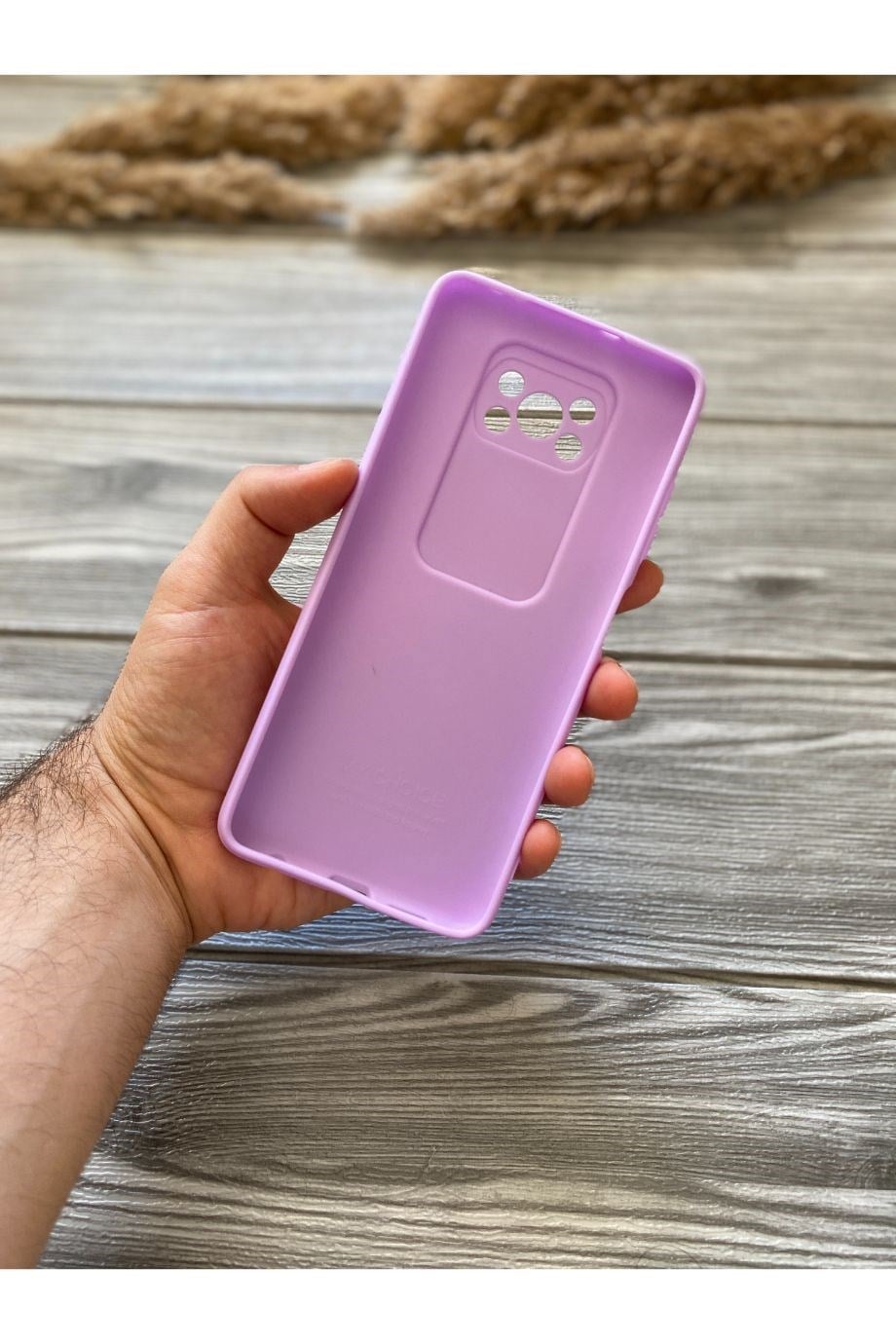 Poco X3 / Poco X3 Nfc / X3 Pro Lila Kamera Sürgülü Silikon Kılıf