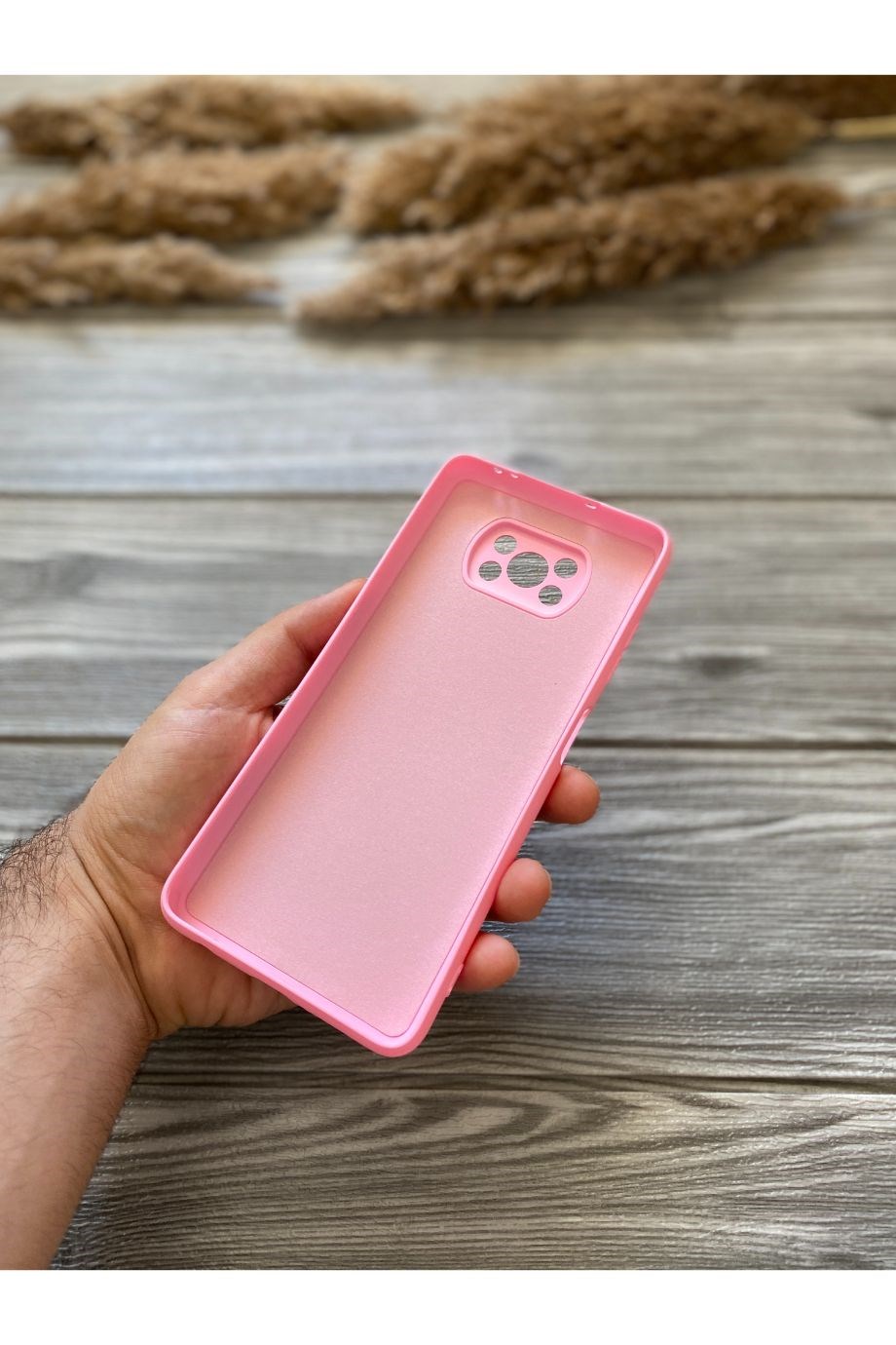 Poco X3 / X3 Nfc / X3 Pro Pembe Kamera Korumalı Lansman Kılıf