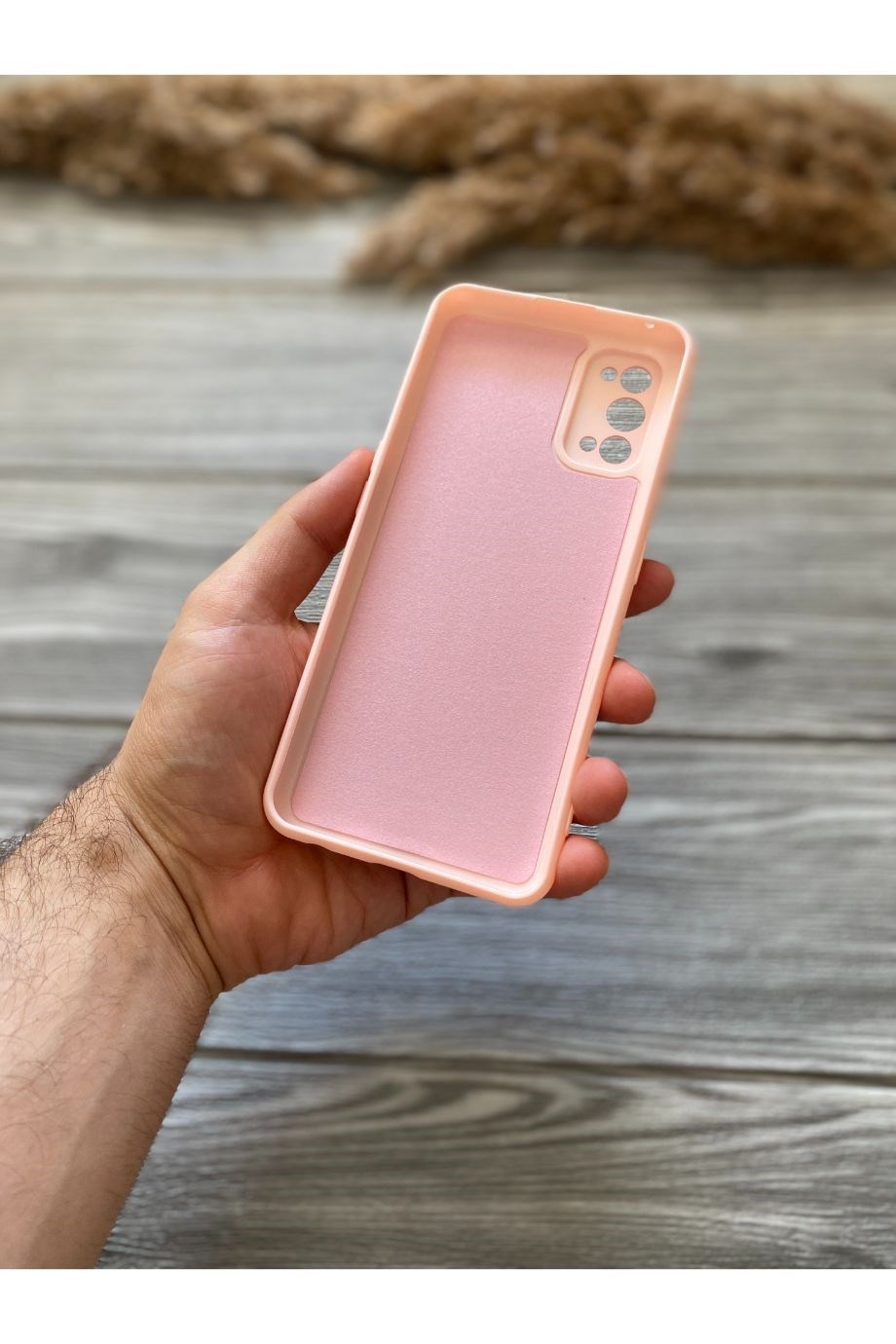 Realme 7 Pro Pembe Kamera Korumalı Lansman Kılıf