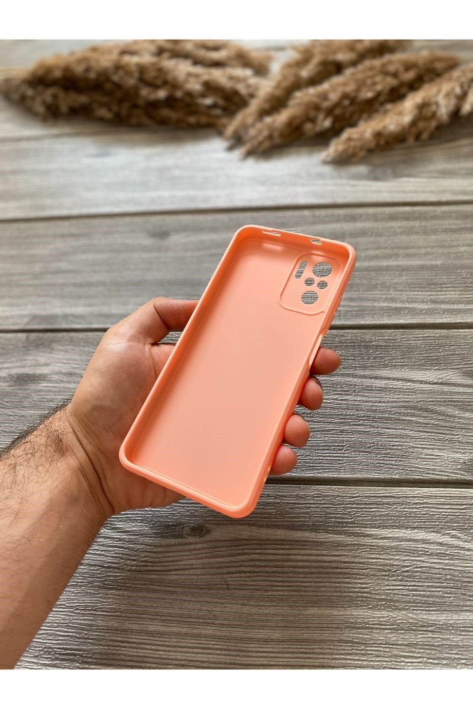 Redmi Note 10 Pembe Kamera Sürgülü Silikon Kılıf