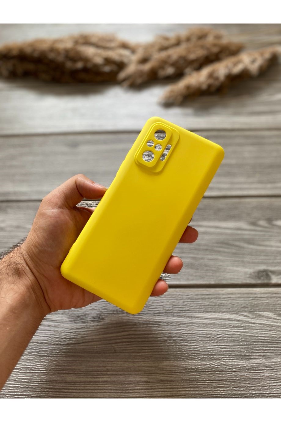 Redmi Note 10 Pro Sarı Kamera Korumalı Lansman Kılıf