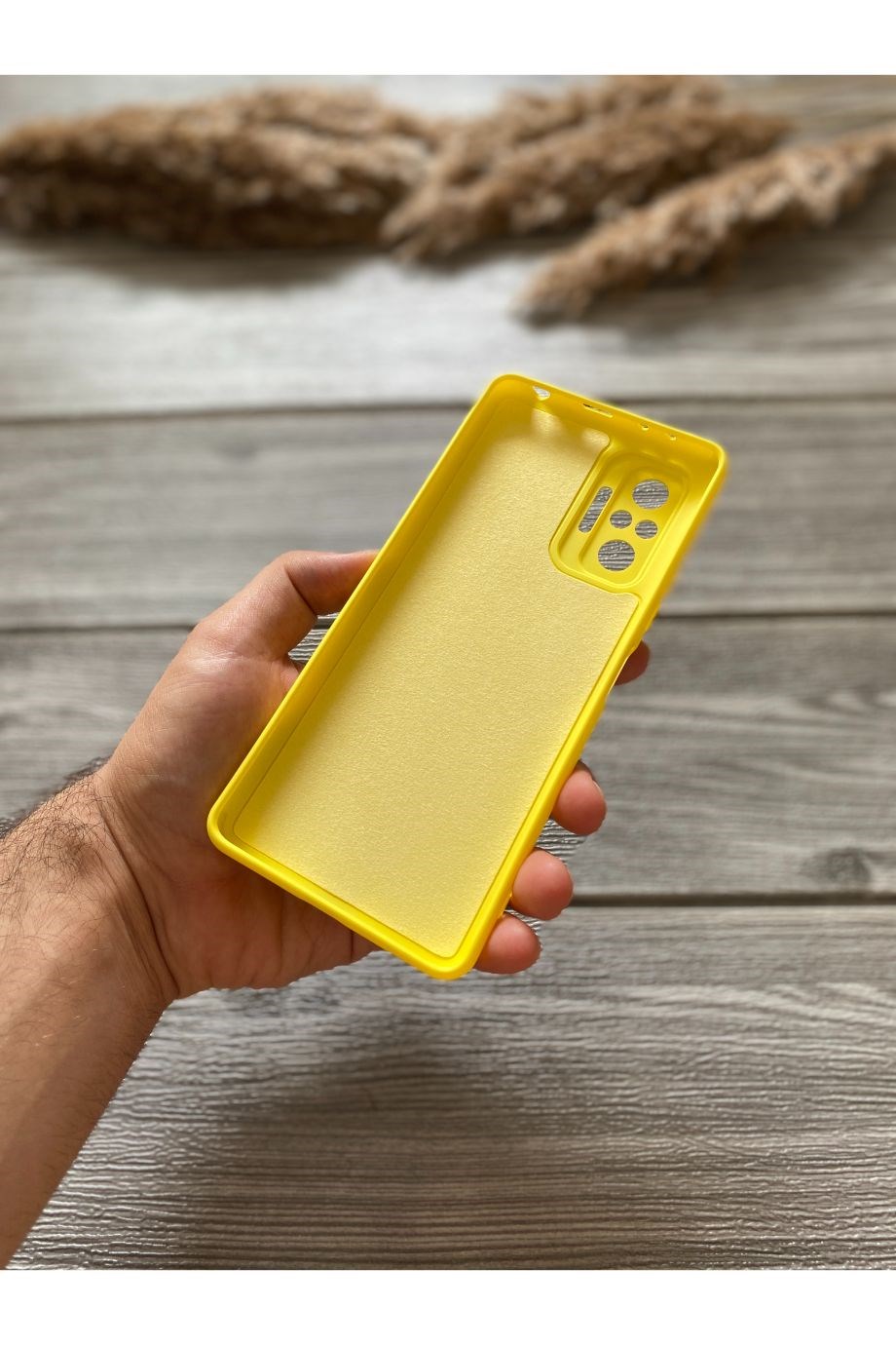 Redmi Note 10 Pro Sarı Kamera Korumalı Lansman Kılıf