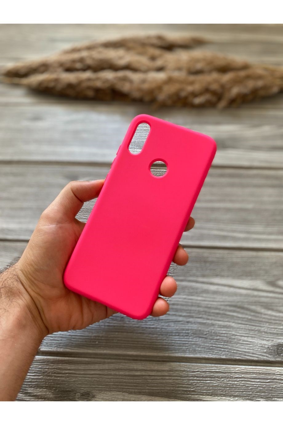 Redmi Note 7 Pembe Lansman Kılıf
