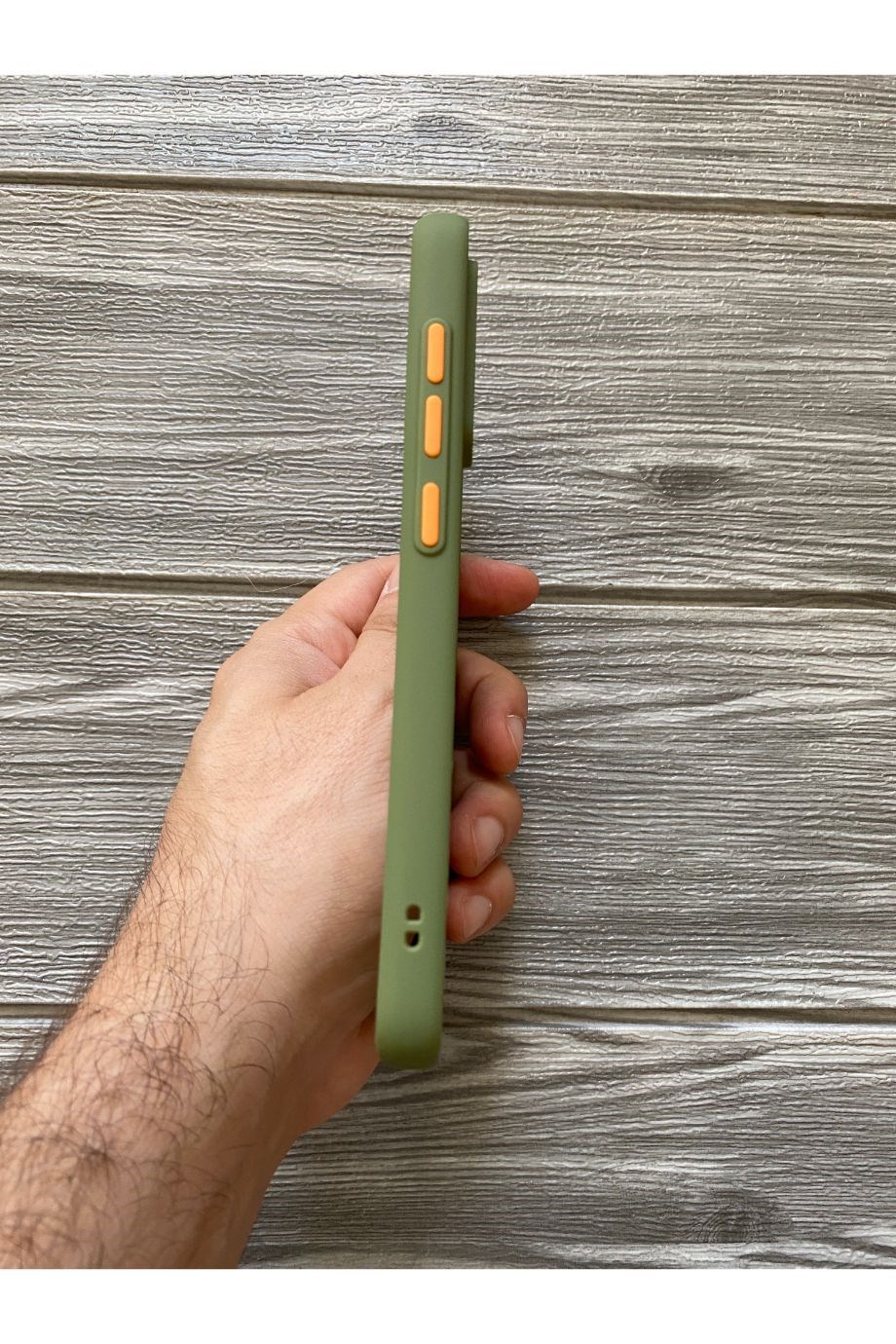 Redmi Note 8 Haki Yeşili Kamera Korumalı Buzlu Mika Kılıf