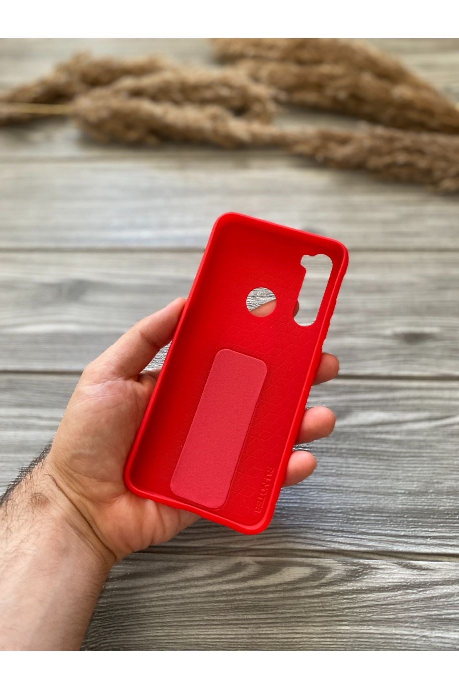 Redmi Note 8 Kırmızı Mıknatıslı Stant Kılıf