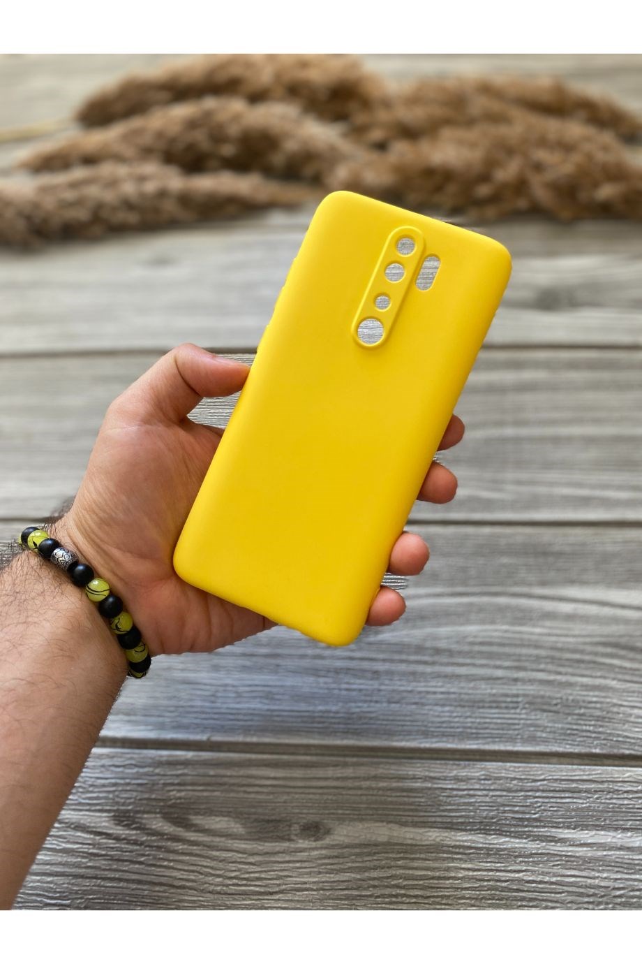 Redmi Note 8 Pro Sarı Kamera Korumalı Lansman Kılıf