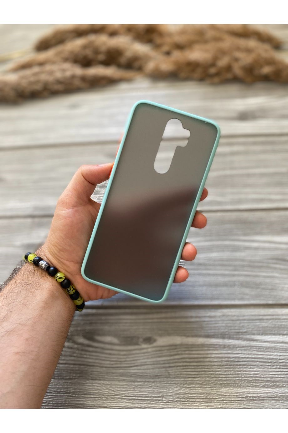 Redmi Note 8 Pro Turkuaz Buzlu Mika Kılıf