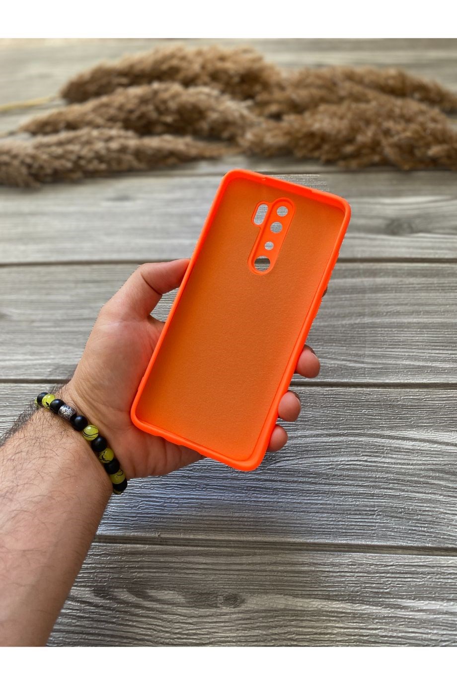 Redmi Note 8 Pro Turuncu Kamera Korumalı Lansman Kılıf