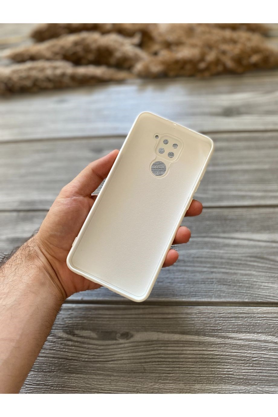 Redmi Note 9 Beyaz Kamera Korumalı Lansman Kılıf