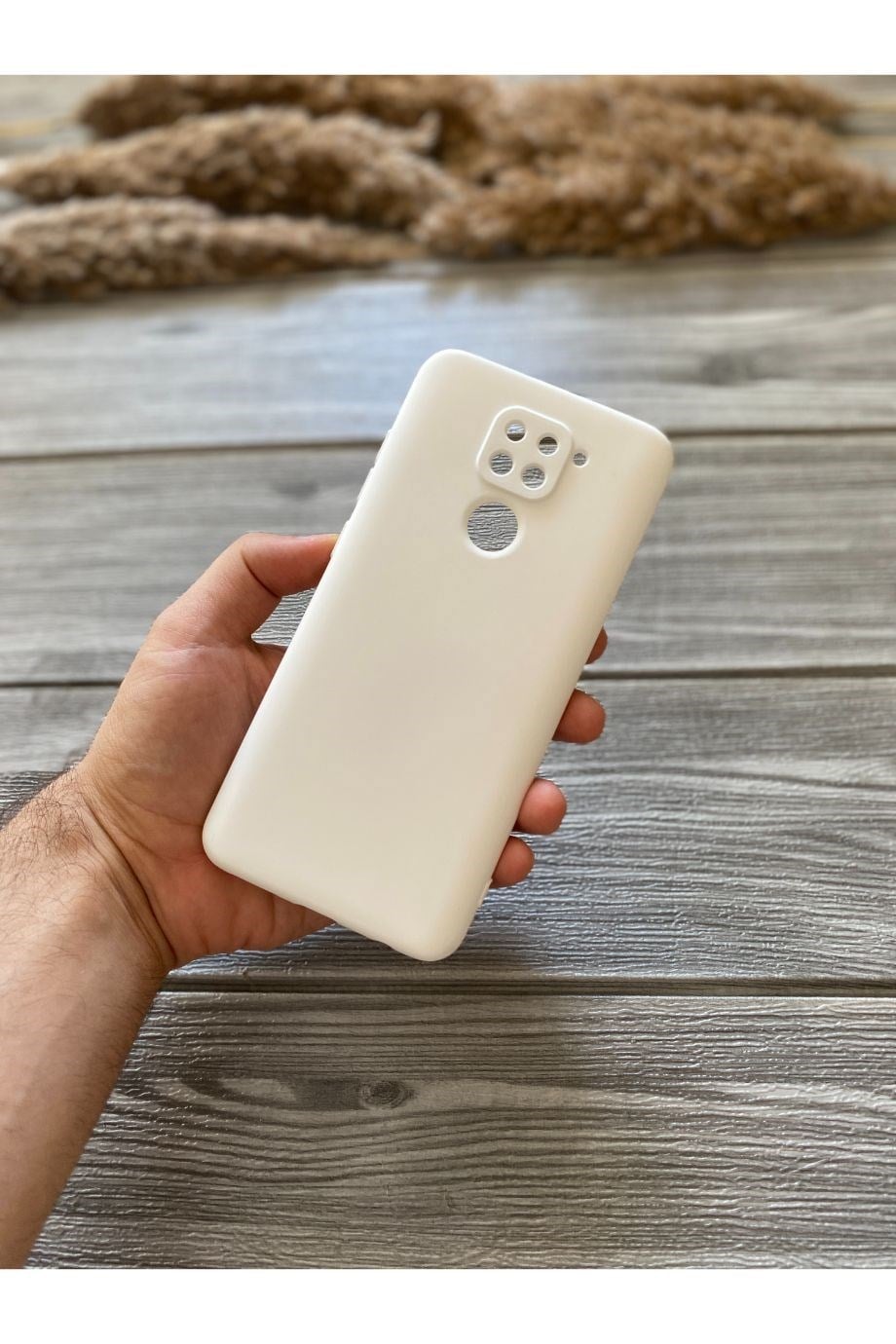 Redmi Note 9 Beyaz Kamera Korumalı Lansman Kılıf