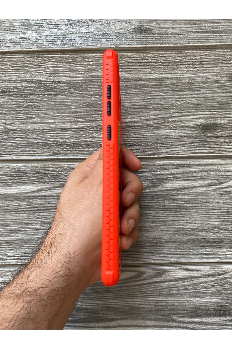 Samsung Note 20 Kırmızı Şeffaf Mika Kılıf