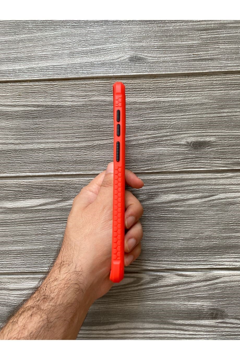 Samsung S20 Plus Kırmızı Şeffaf Mika Kılıf