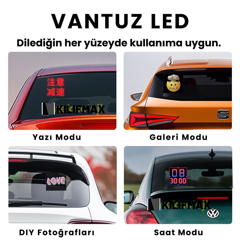 Vantuz Led Ekran (13x12cm)