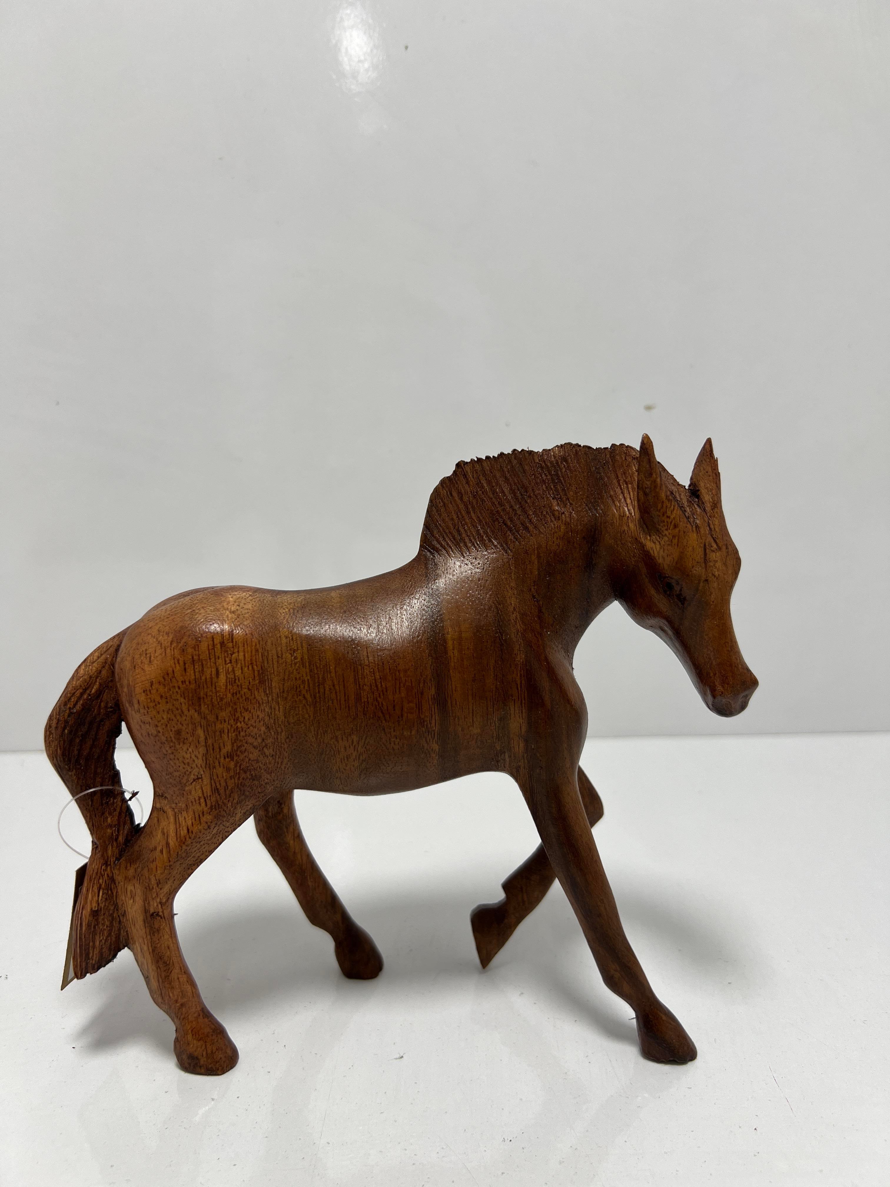 Ahşap At Biblo Yürüyen 20 Cm - Miamantra