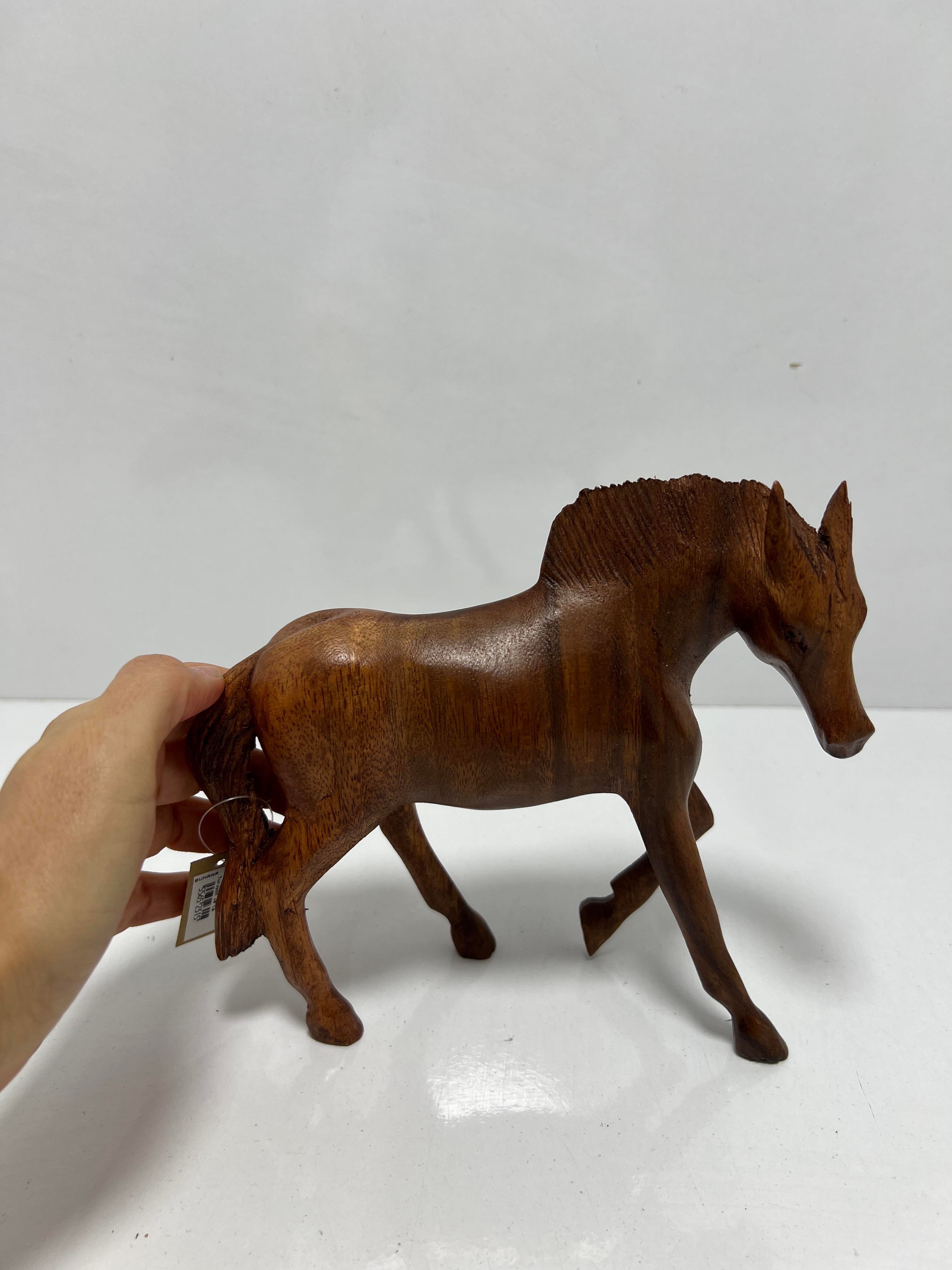 Ahşap At Biblo Yürüyen 20 Cm - Miamantra