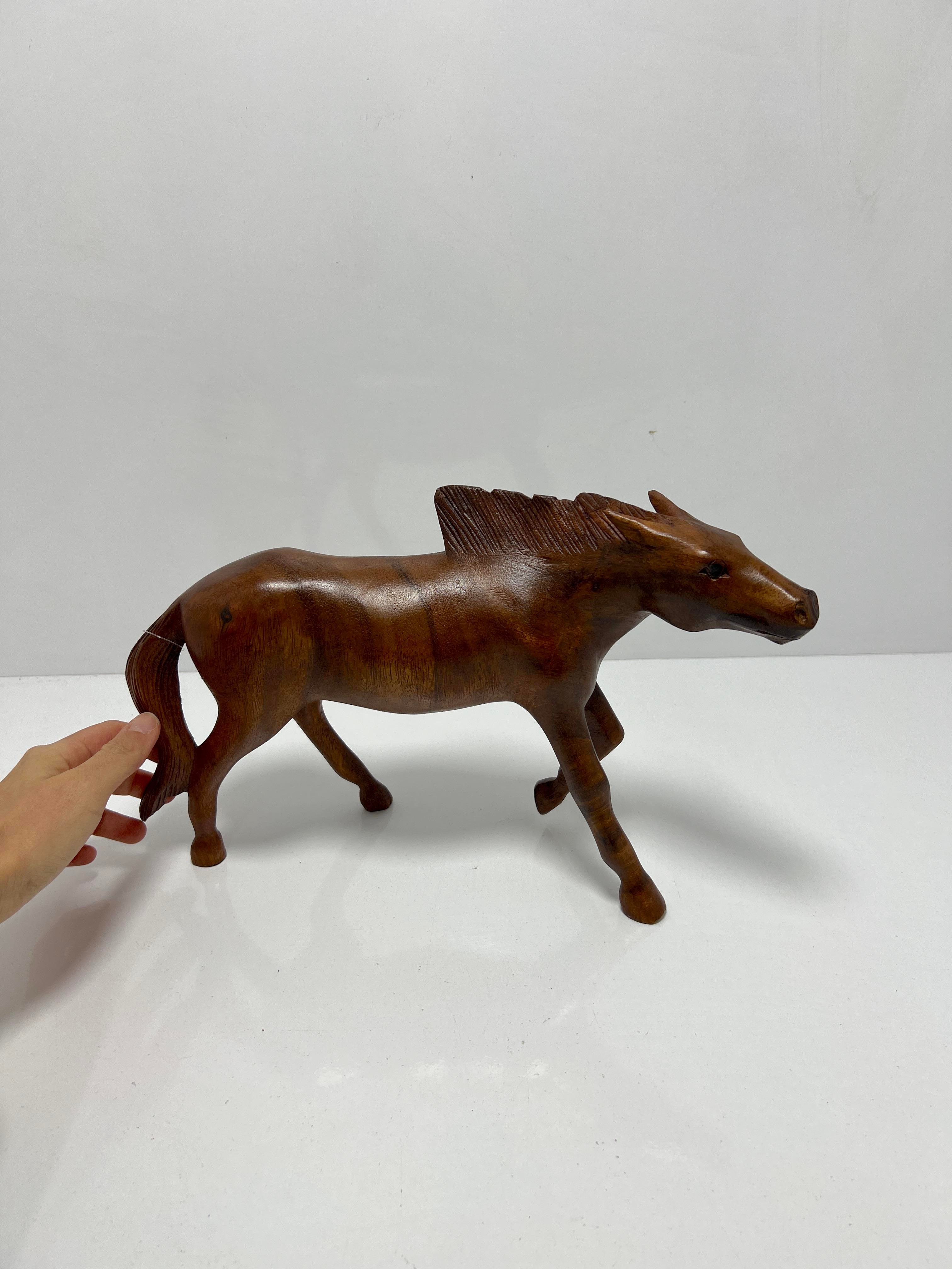 Ahşap At Biblo Yürüyen 25 Cm - Miamantra