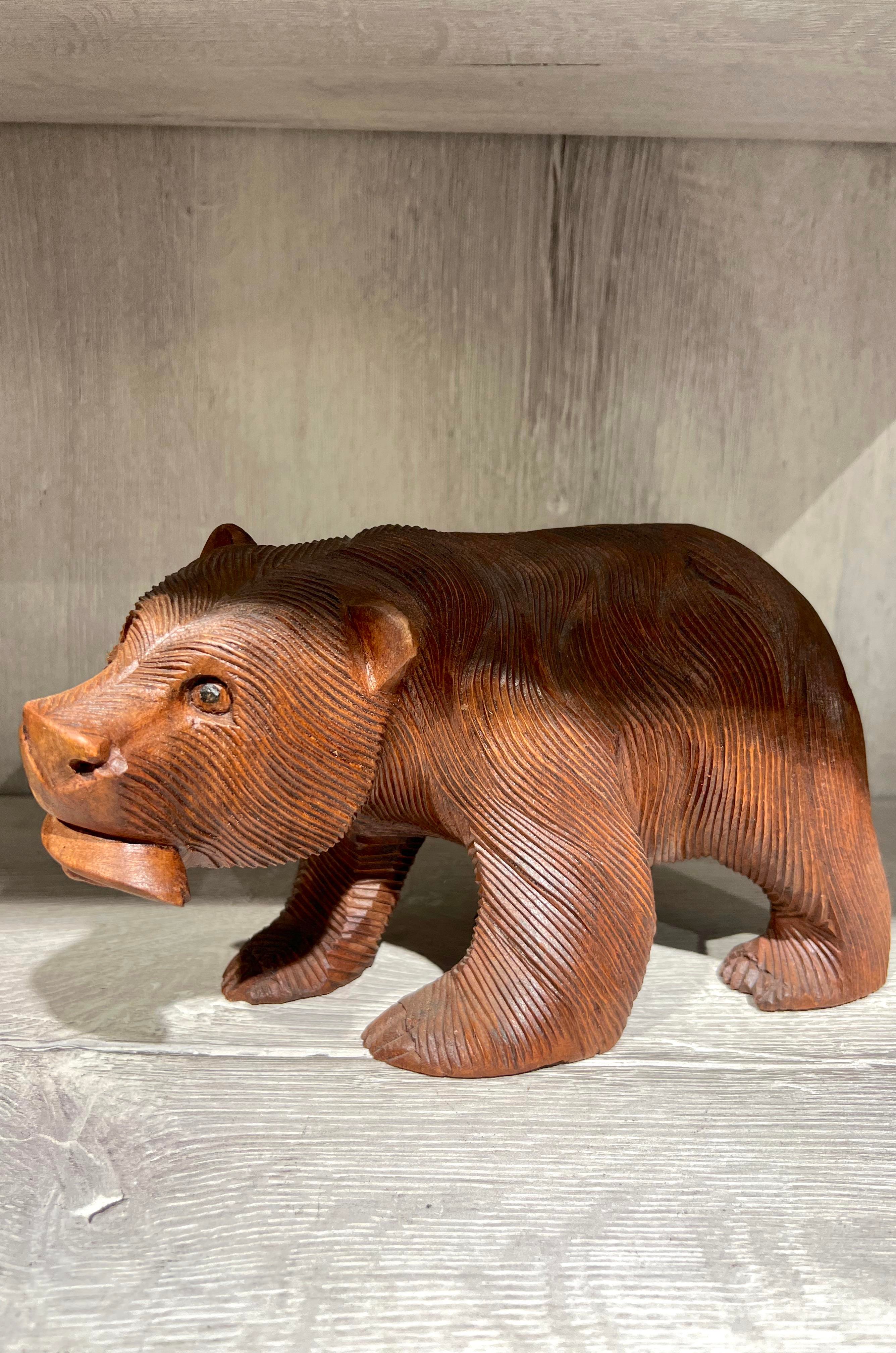Ahşap Ayi Biblo 25 Cm - Miamantra