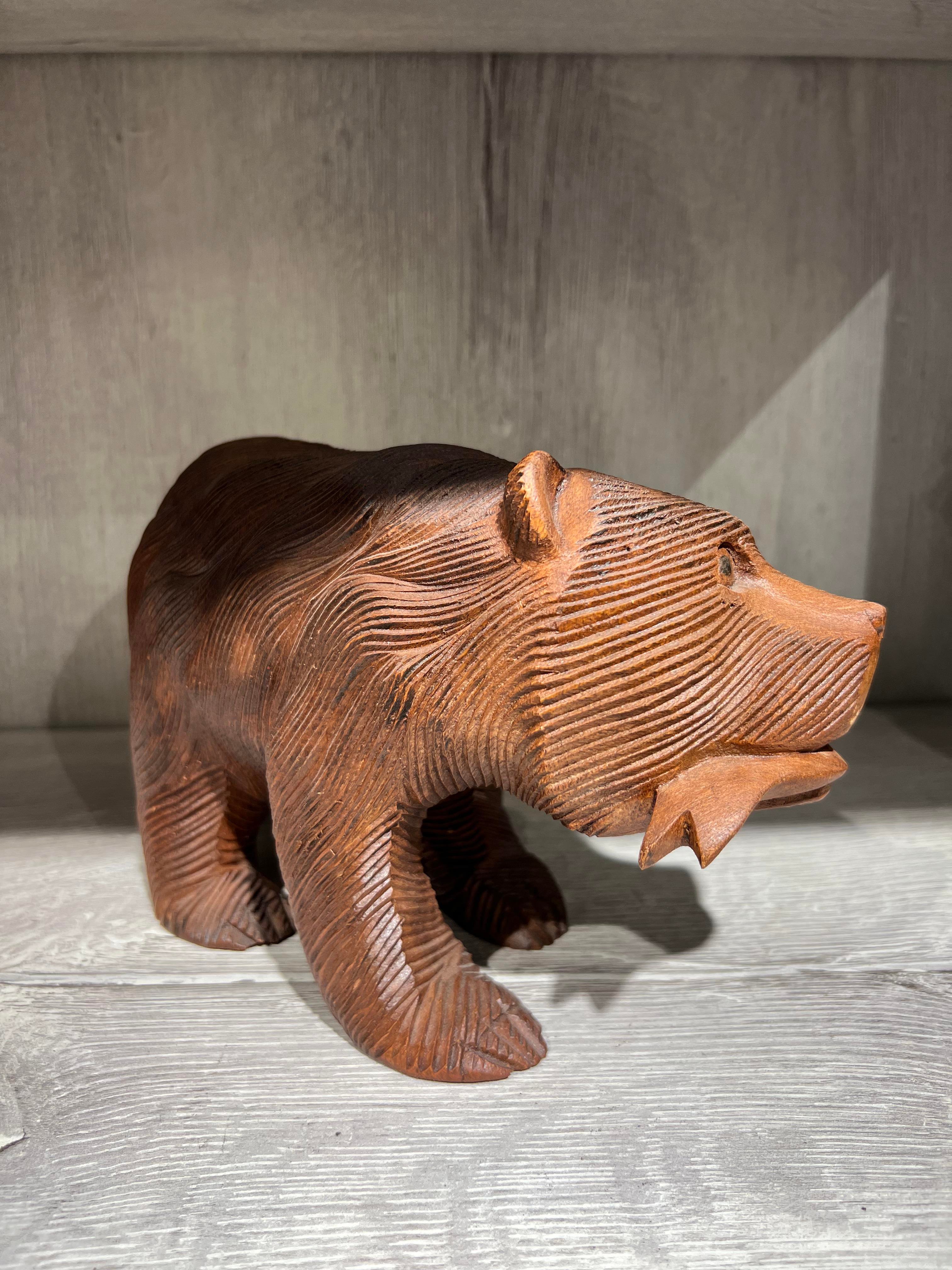 Ahşap Ayi Biblo 25 Cm - Miamantra