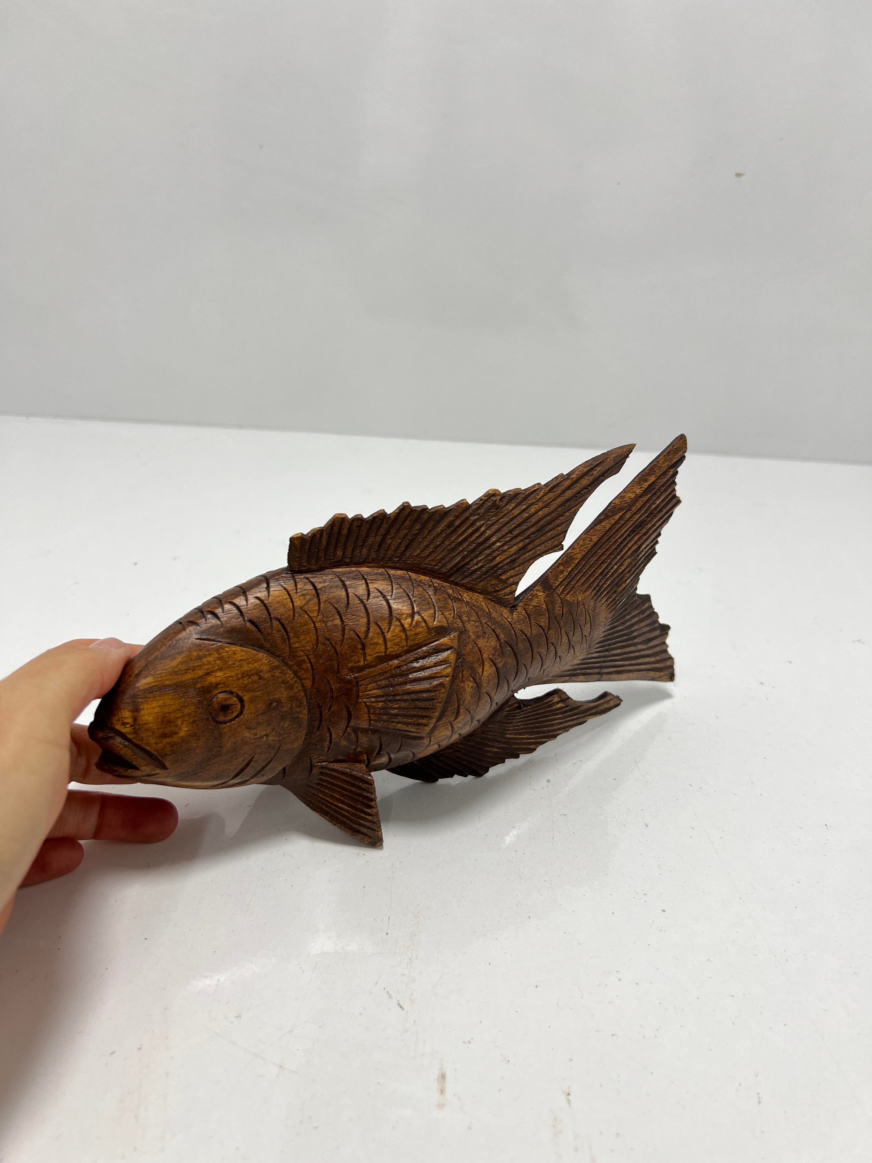 Ahşap Balık Biblo 20 Cm - Miamantra