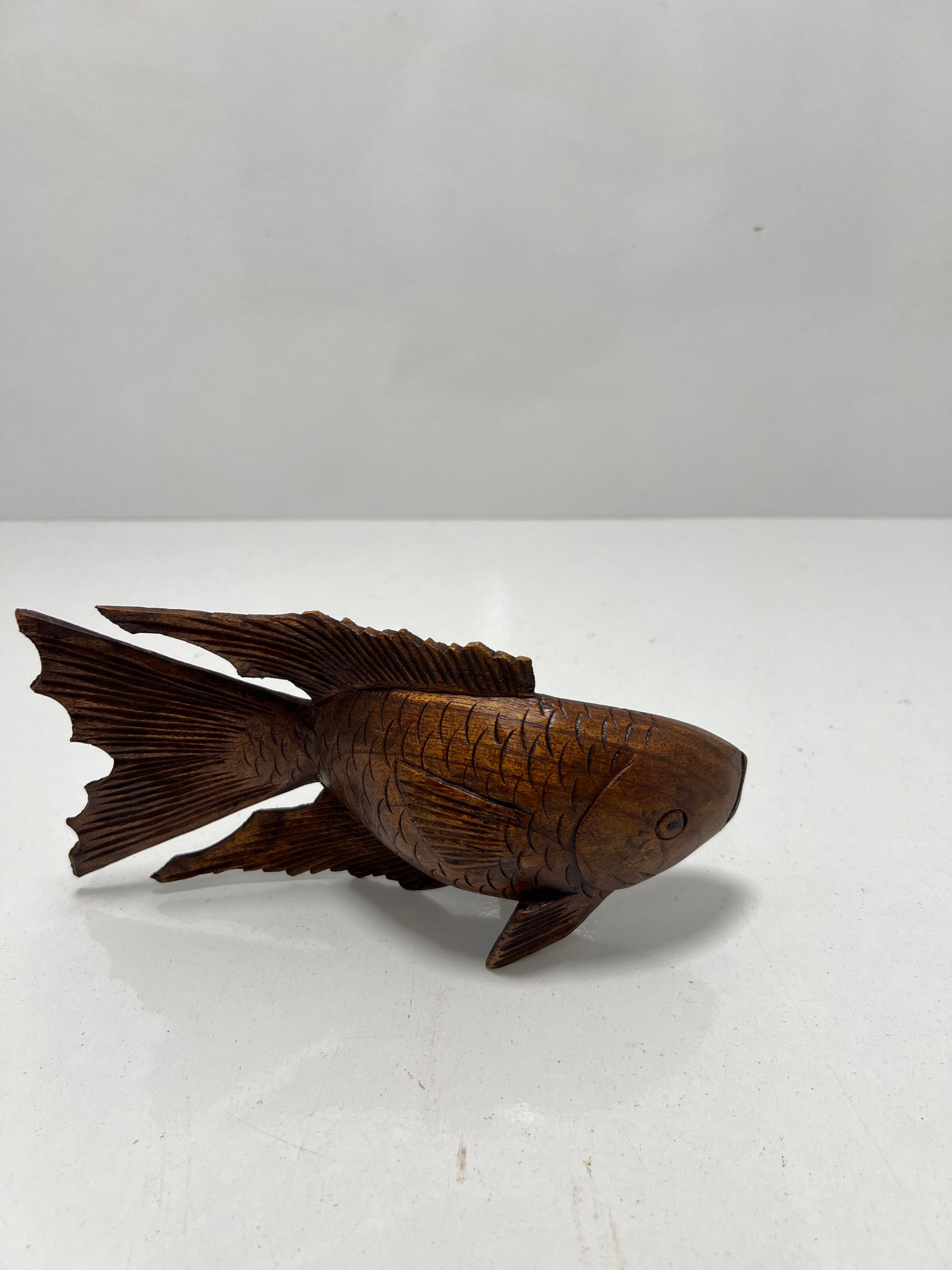Ahşap Balık Biblo 20 Cm - Miamantra