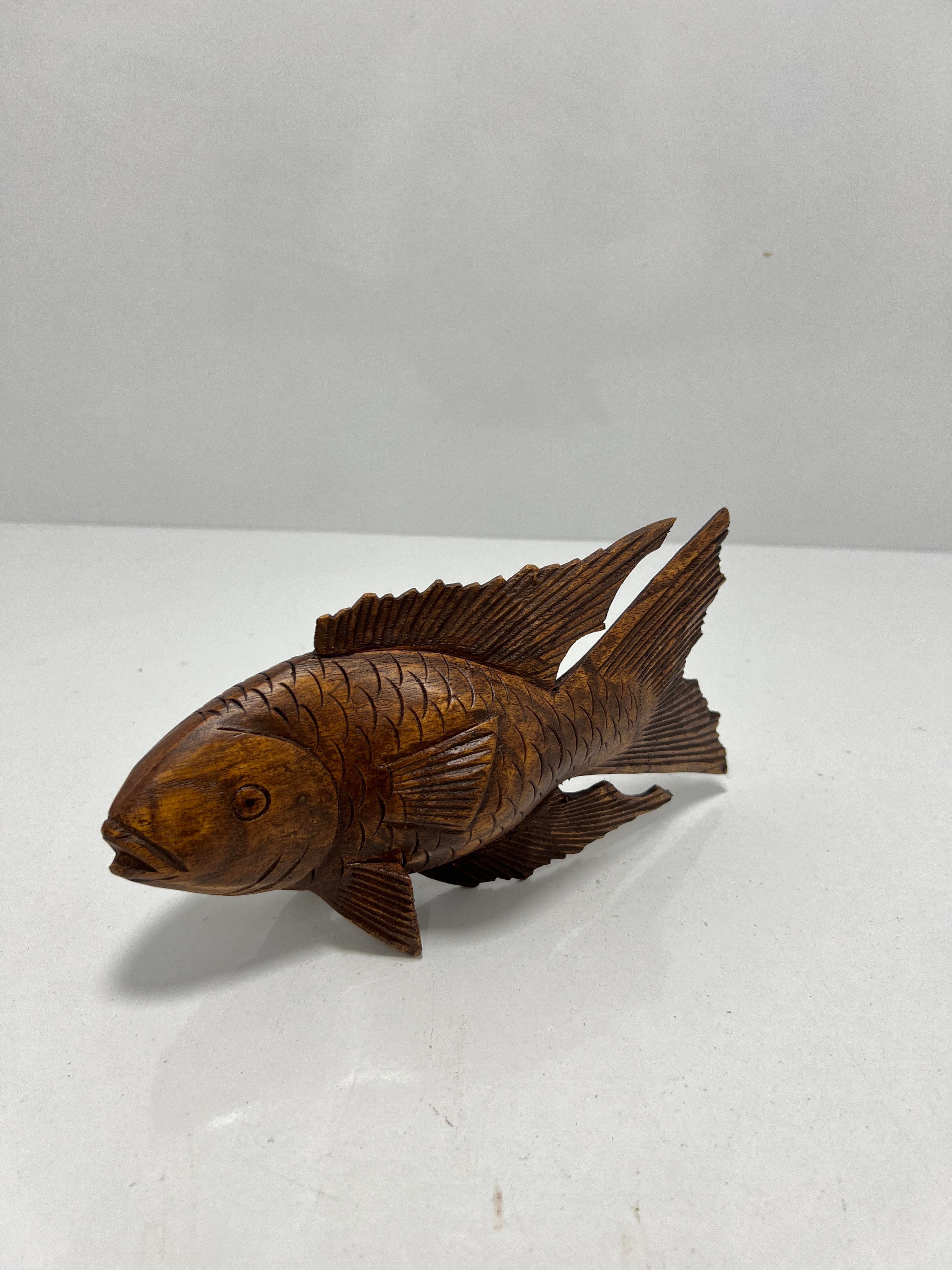 Ahşap Balık Biblo 20 Cm - Miamantra