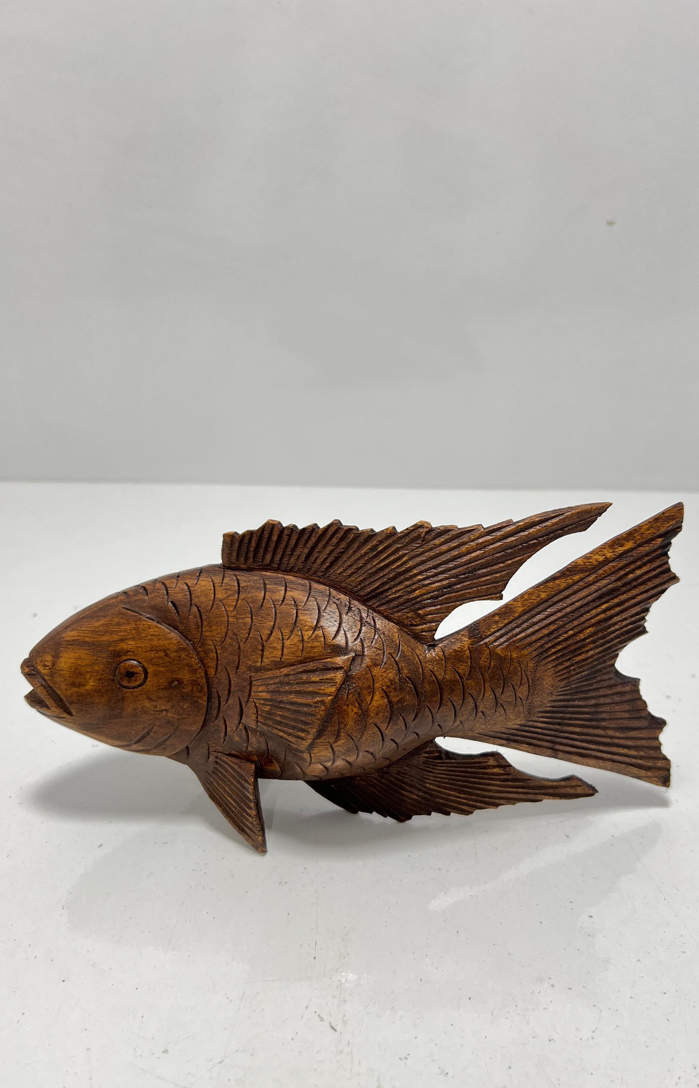 Ahşap Balık Biblo 20 Cm - Miamantra